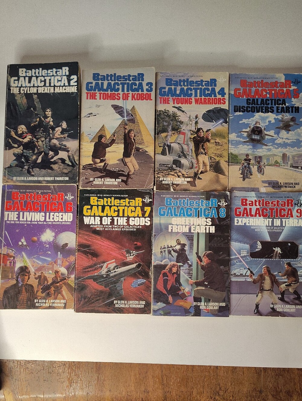 Battlestar Galactica Book lot 2-9 Qty 8